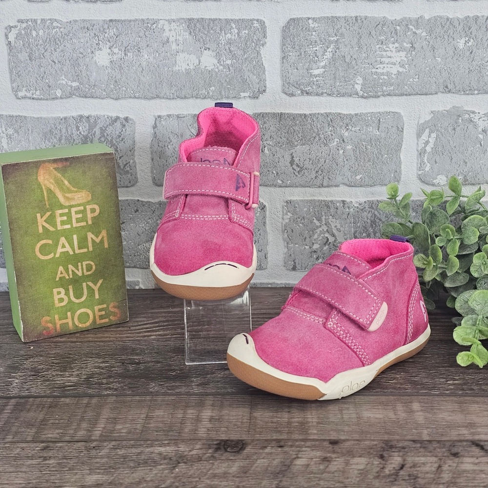 PLAE Kids Sneakers in Bright Pink Suede